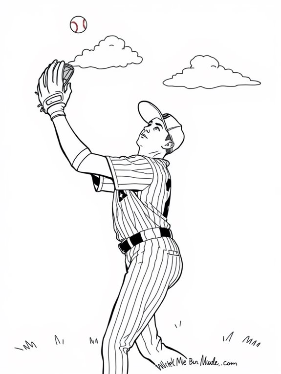 aaron judge outfield coloring page