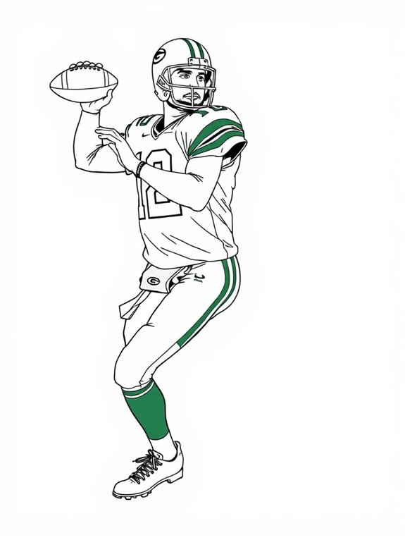 aaron rodgers action pose