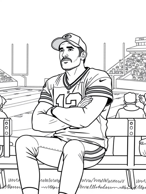 aaron rodgers coloring page