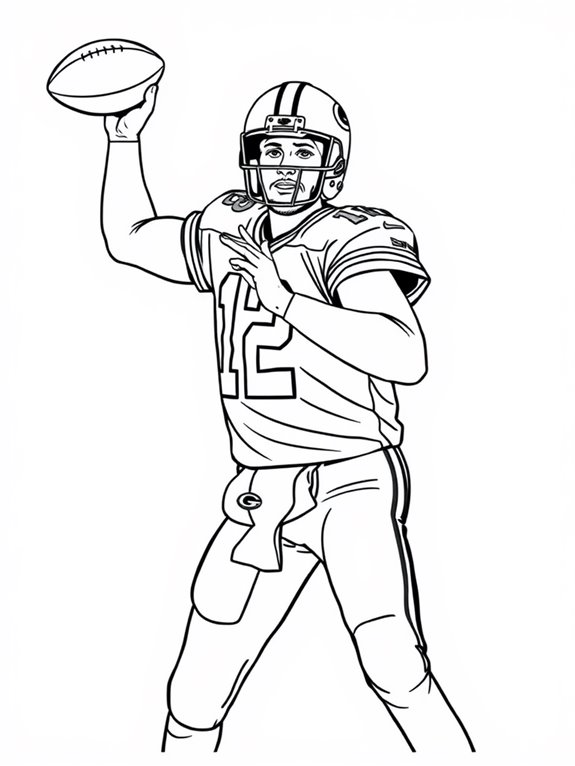 aaron rodgers coloring page