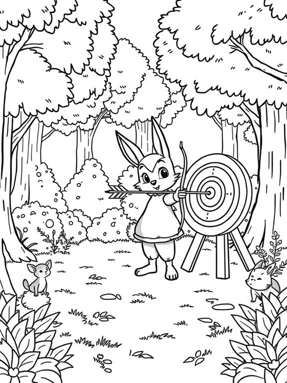 adorable archery themed artwork