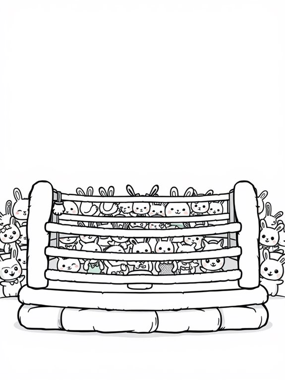 adorable boxing ring design