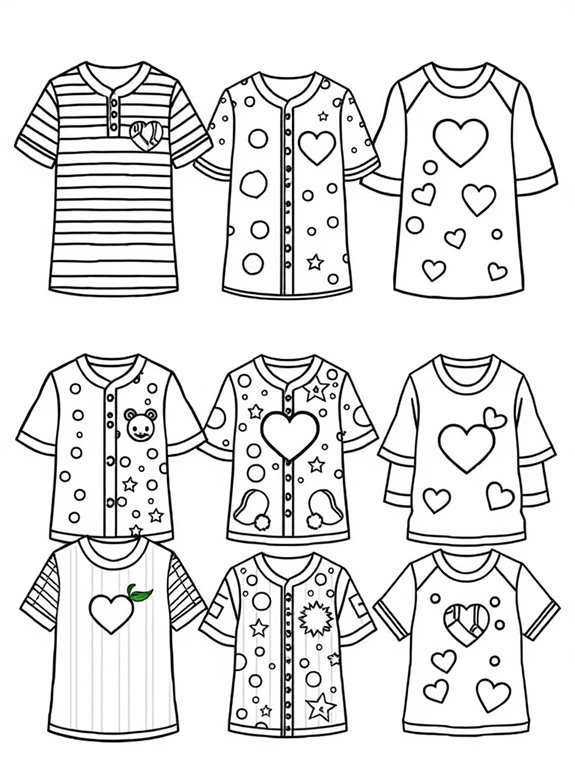 adorable jerseys coloring activity