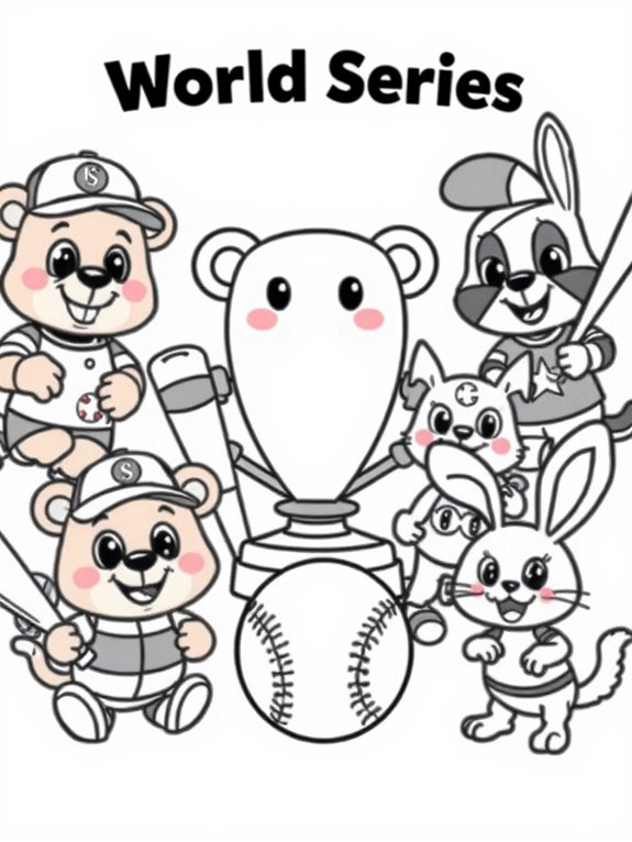 adorable mascot coloring page