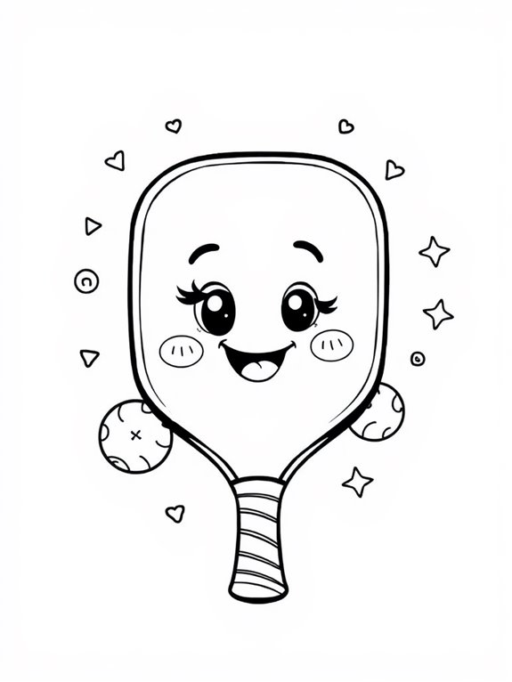 adorable pickleball paddle design