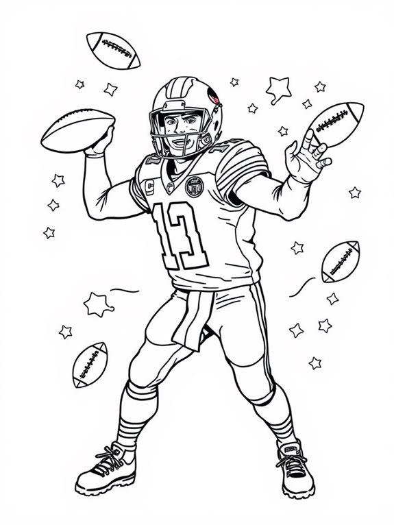 adventurous mahomes coloring page