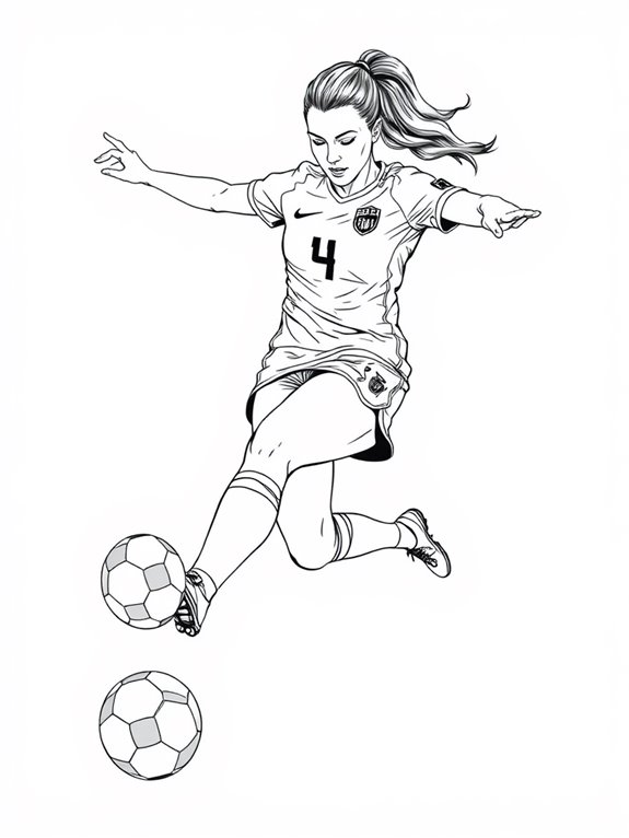 alex morgan coloring page