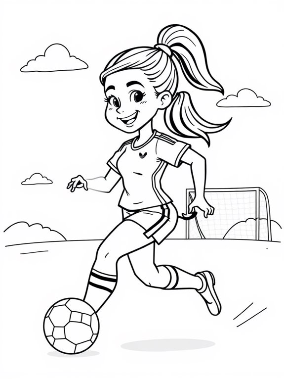 alex morgan coloring page