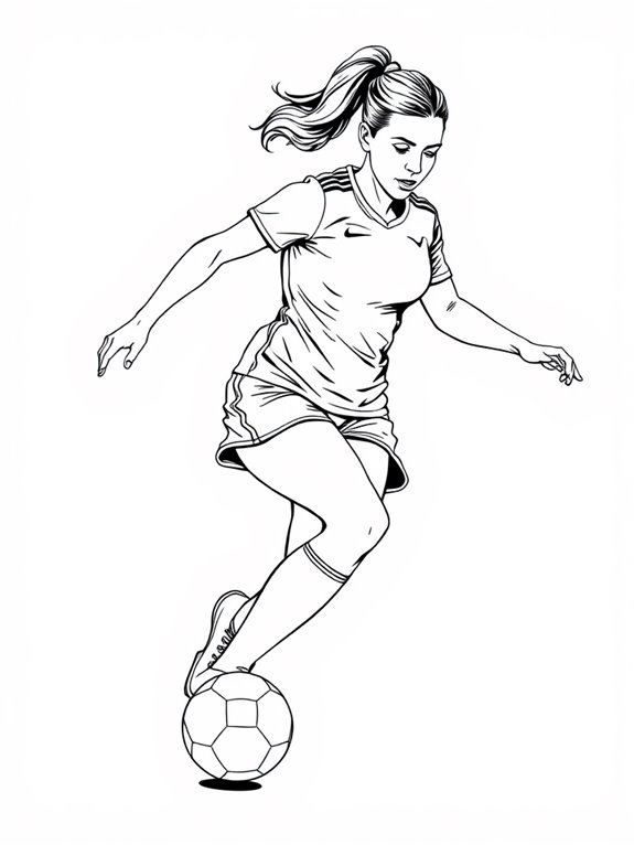 alex morgan coloring page