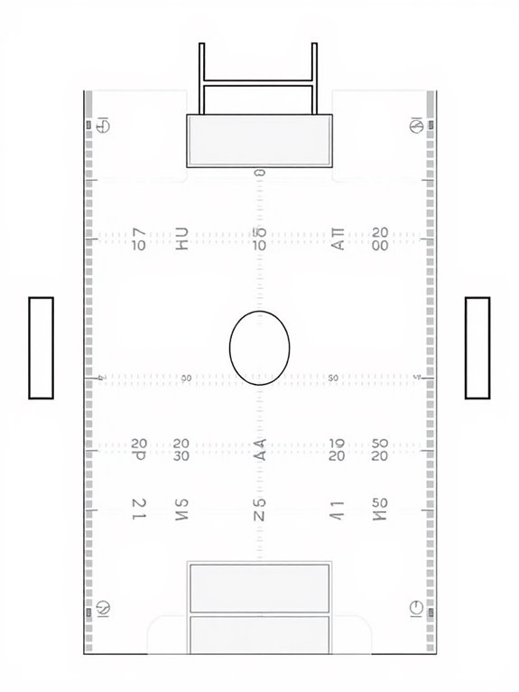 american football field outline