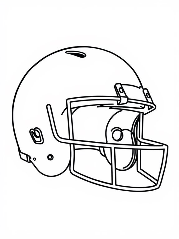 american football helmet coloring