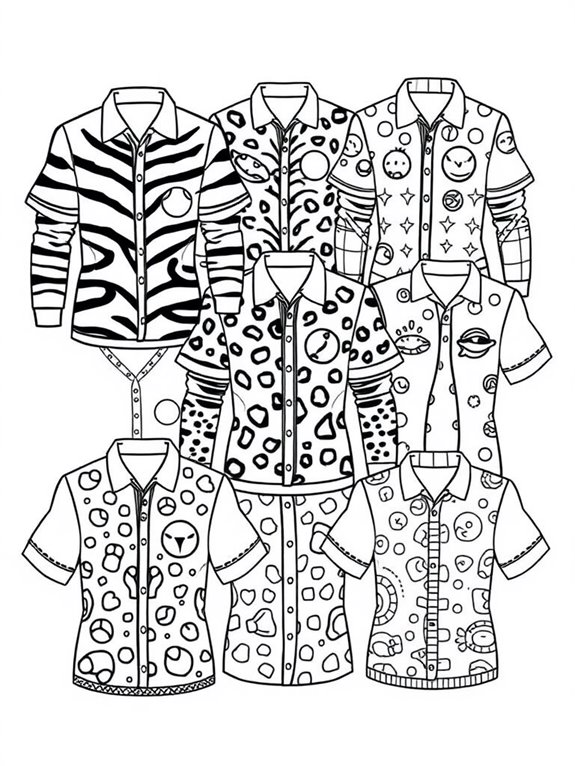 animal jerseys coloring page