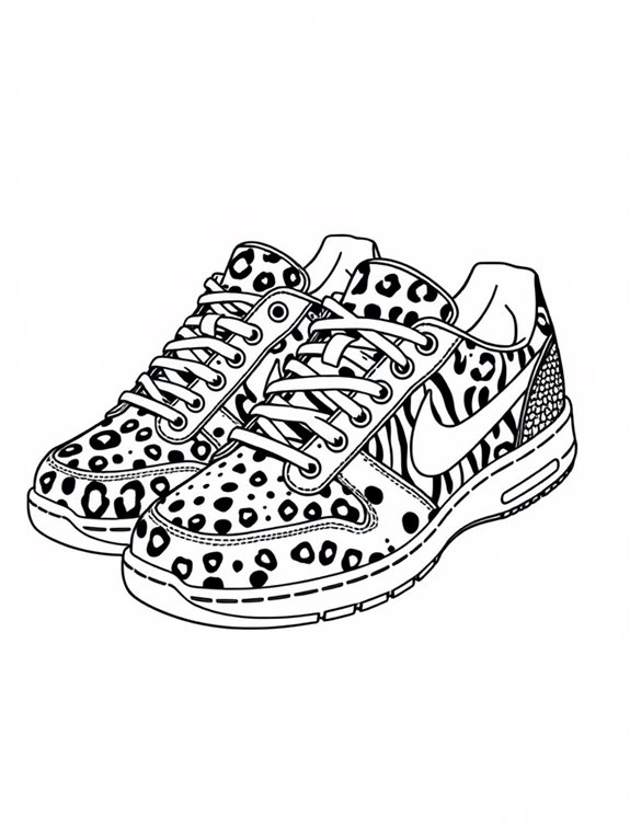 animal print shoe design