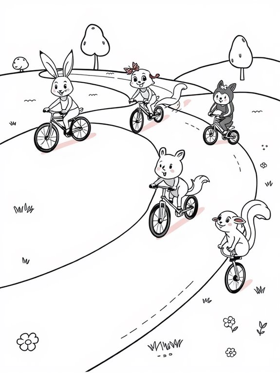 animal themed cycling fun