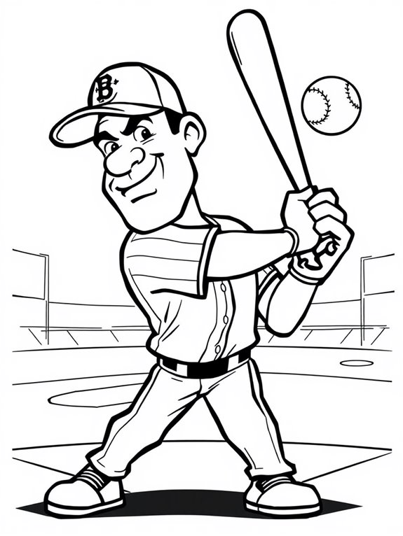 barry bonds coloring page