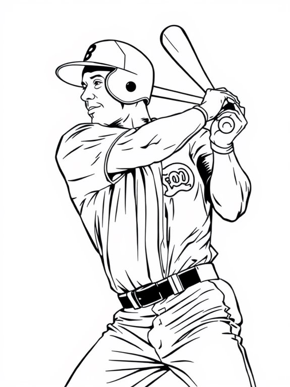 barry bonds coloring page