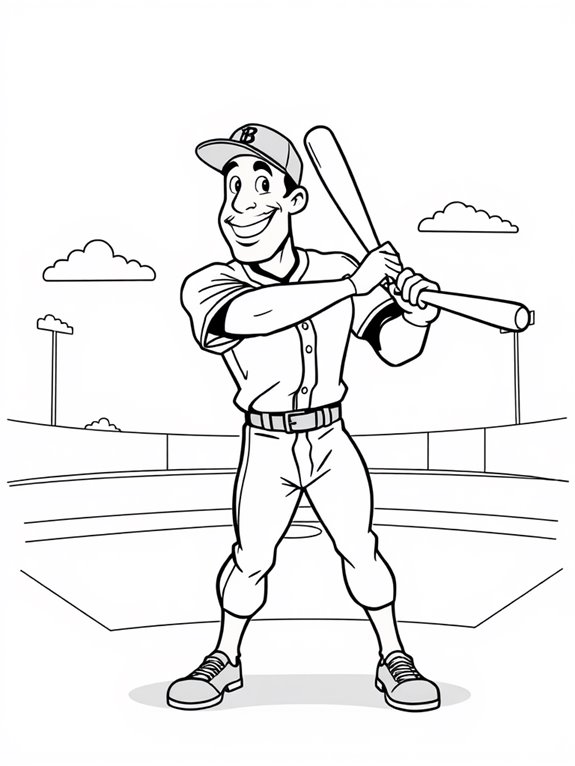 barry bonds coloring page