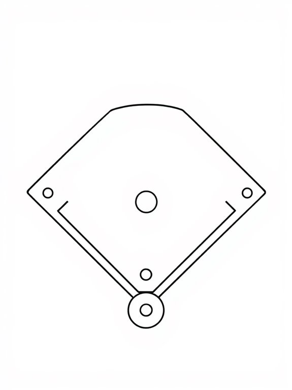 baseball field coloring page