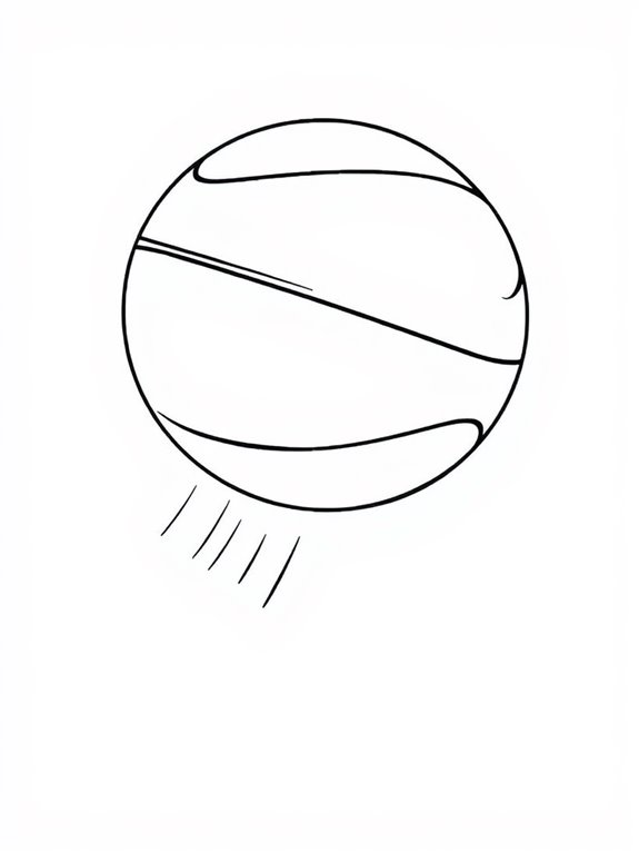 basketball coloring page activity