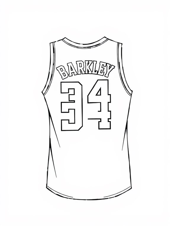 basketball jersey coloring page