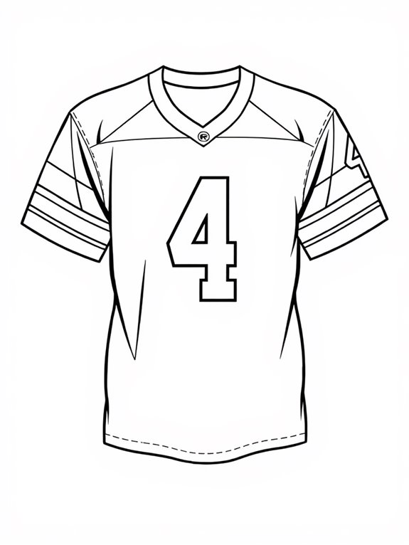 brett favre jersey coloring page