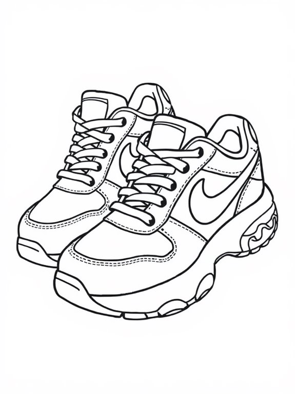 cartoon athletic footwear illustration