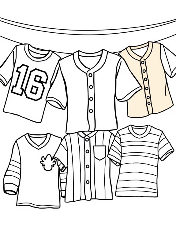 cartoon themed jersey coloring page