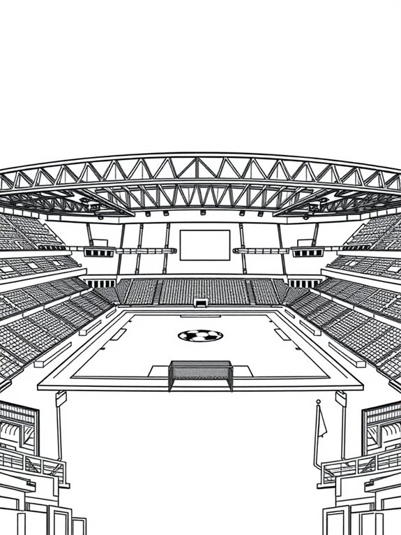 champions league stadium outline