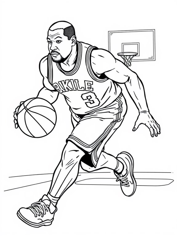 charles barkley basketball coloring page