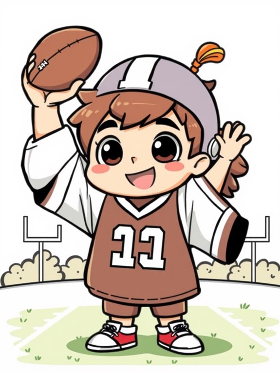 chibi football fan art