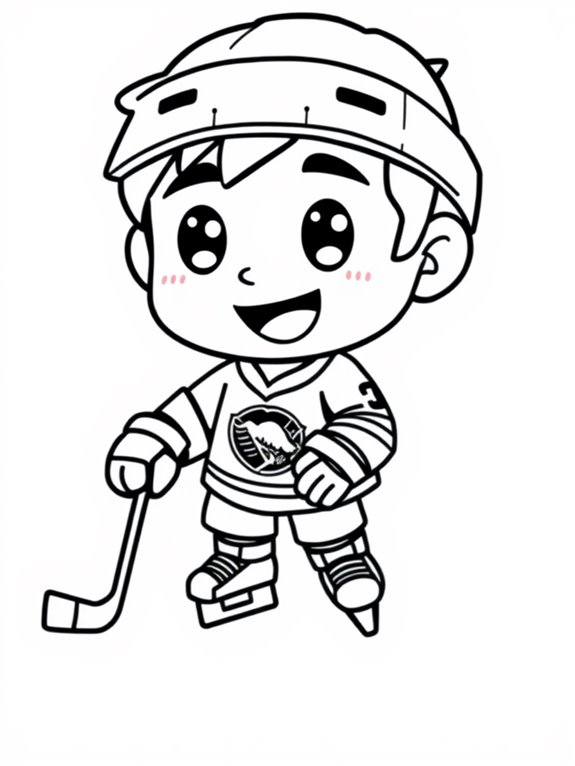 chibi mario lemieux illustration