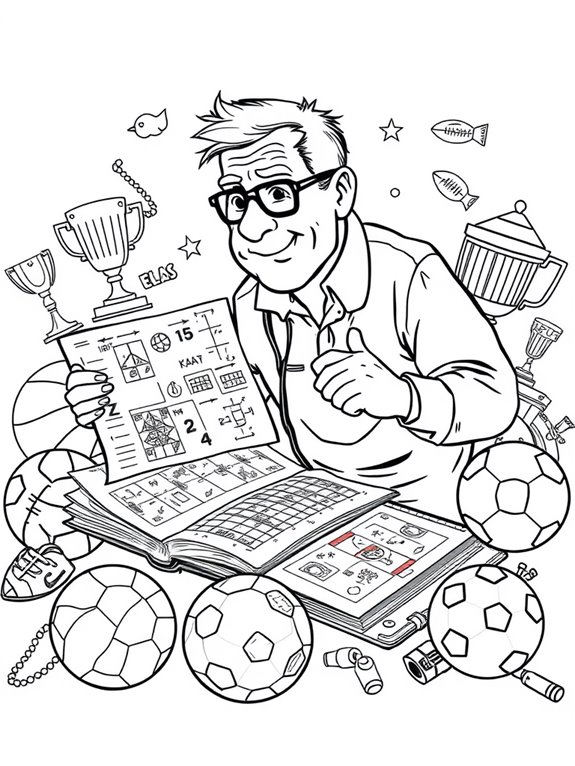 coaching strategy coloring page