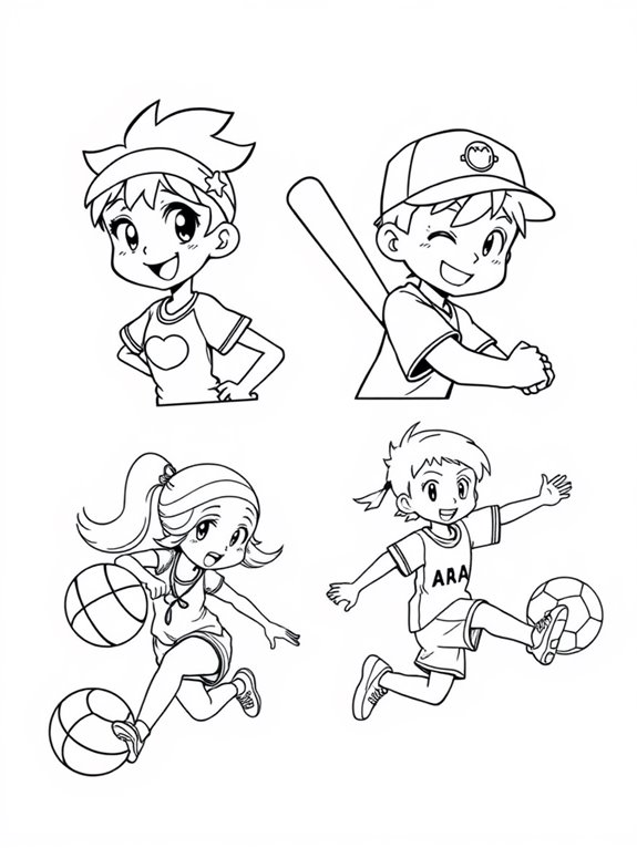 coloring page for characters