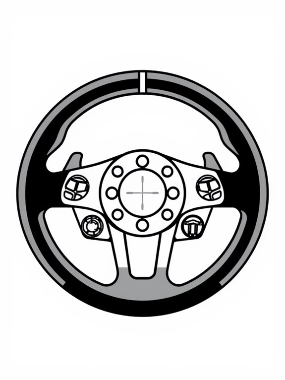 coloring page for steering