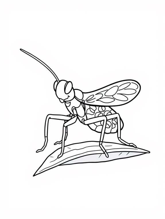 cricket coloring activity page