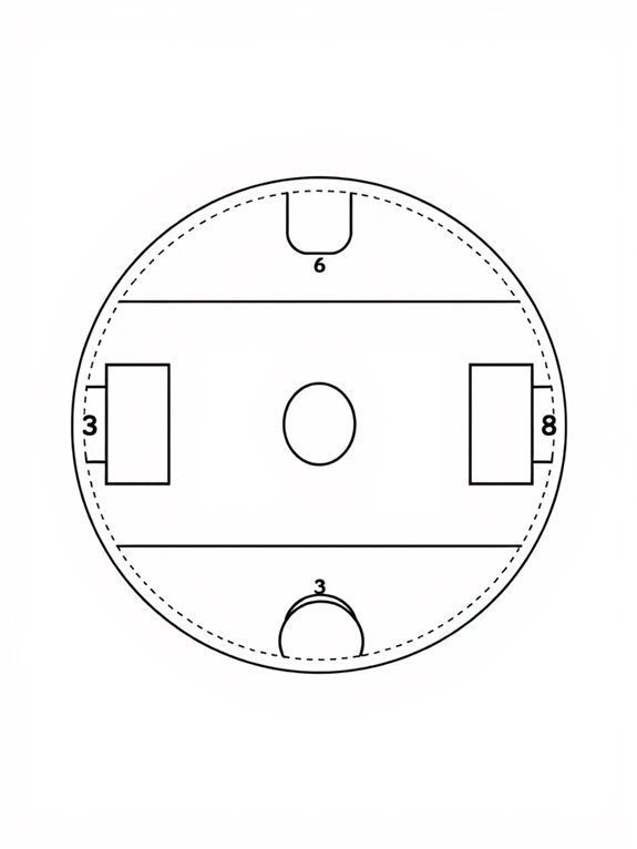 cricket field coloring page