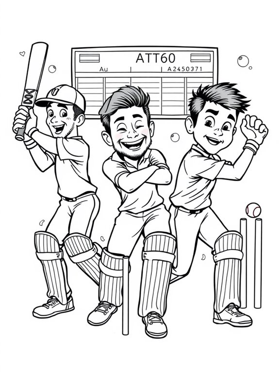 cricket themed coloring fun