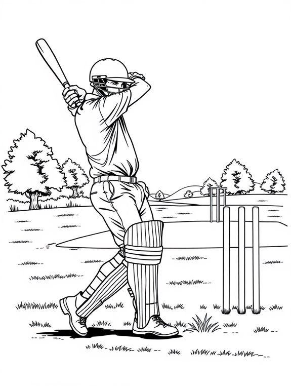 cricket themed coloring page