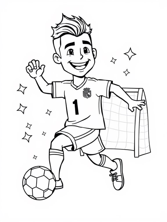 cristiano ronaldo coloring page