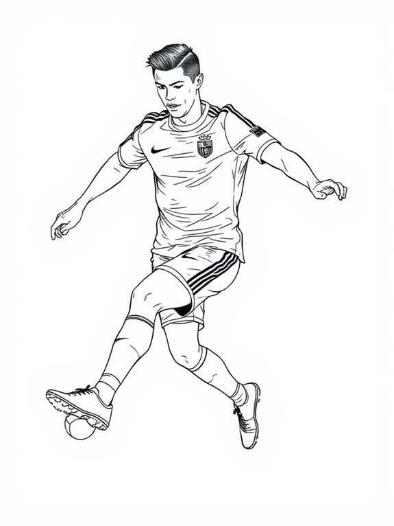 cristiano ronaldo coloring page