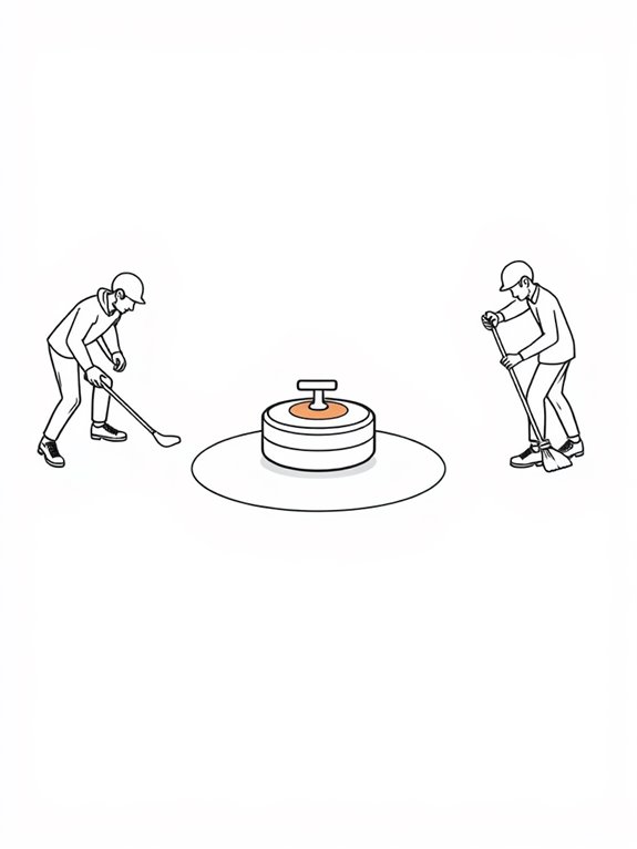 curling game coloring page