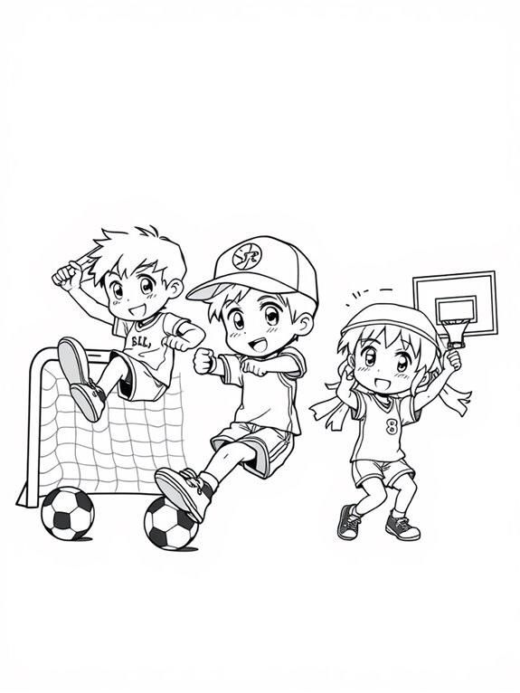 cute anime sports characters