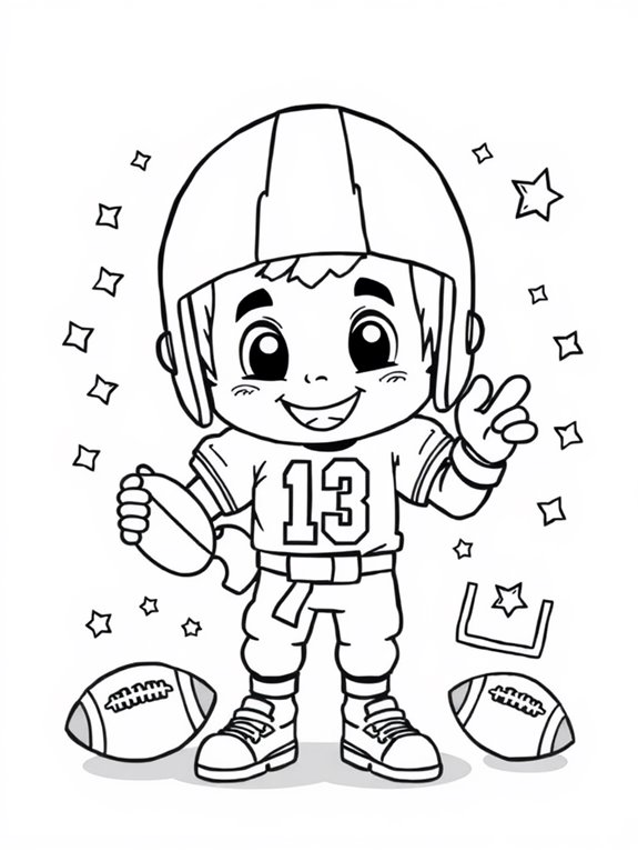 cute joe montana cartoon