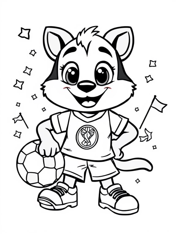 cute world cup mascot