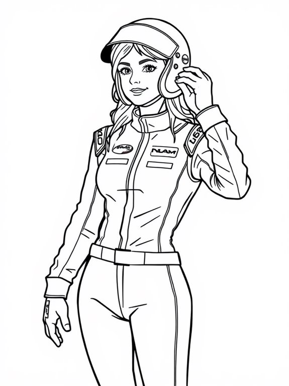 danica patrick coloring page