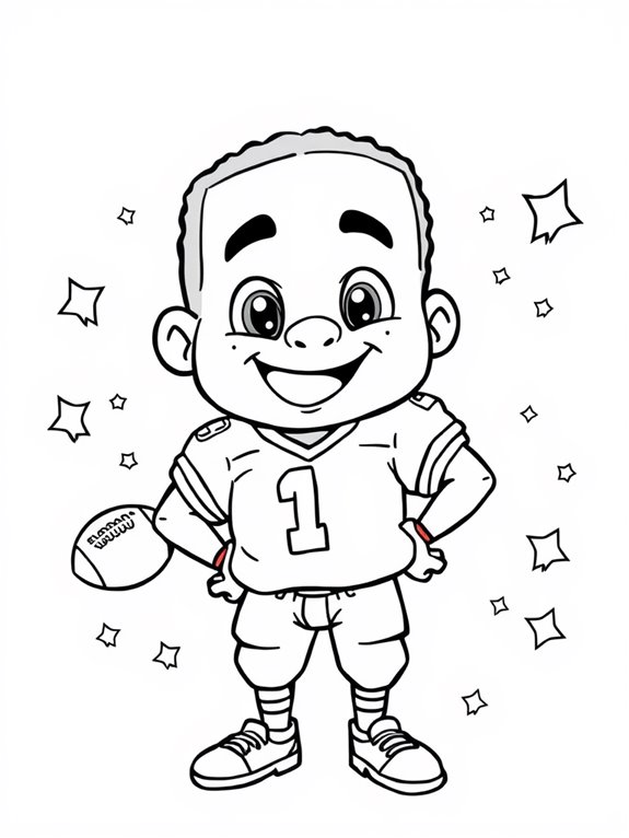 deion sanders coloring page