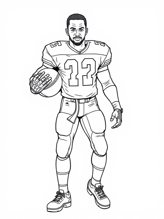 deion sanders coloring page