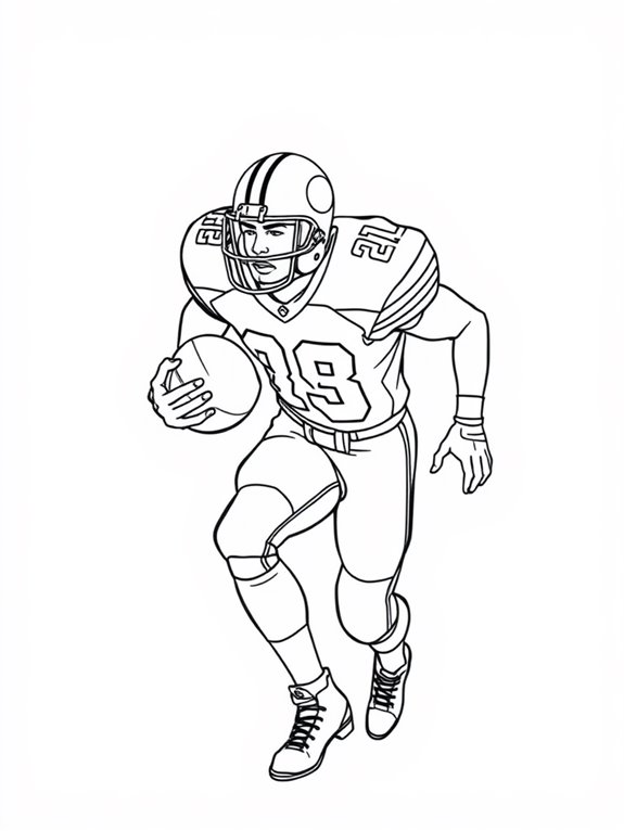 deion sanders coloring page