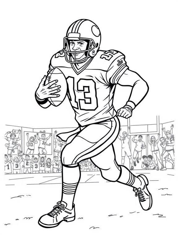 deion sanders coloring page