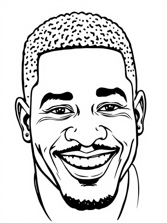 deion sanders coloring page